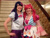 Size: 2827x2121 | Tagged: safe, artist:brinycosplay, pinkie pie, twilight sparkle, human, equestria girls, g4, clothes, cosplay, costume, dress, duo, gala dress, high res, irl, irl human, photo, ponycon 2016, ponycon nyc