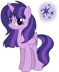 Size: 1213x1474 | Tagged: safe, artist:dayspringsentryyt, oc, oc only, alicorn, pony, female, magical lesbian spawn, mare, offspring, parent:starlight glimmer, parent:twilight sparkle, parents:twistarlight, simple background, solo, transparent background
