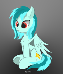 Size: 2785x3261 | Tagged: safe, artist:edenpegasus, oc, oc only, oc:icy frost, pegasus, pony, female, high res, mare, sitting, solo