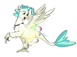 Size: 2308x1720 | Tagged: safe, artist:testostepone, part of a set, terramar, hippogriff, seapony (g4), g4 mega collab, g4, male, simple background, solo, transformation, transparent background