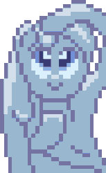 Size: 162x264 | Tagged: safe, artist:nitobit, derpibooru exclusive, oc, oc only, oc:tremble, goo, goo pony, original species, pony, animated, cute, dripping, female, gif, happy, not fluttershy, pixel art, simple background, solo, transparent background