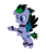 Size: 2000x2400 | Tagged: safe, artist:ponkus, idw, cirrus cloud, pegasus, pony, g4, anklet, blue eyes, bracelet, cel shading, choker, cute, ear piercing, earring, female, flying, goth, high res, jewelry, mare, markings, nose piercing, nose ring, piercing, punk, shading, short mane, short tail, simple background, smiling, solo, transparent background, two toned mane, two toned tail, two toned wings, wings