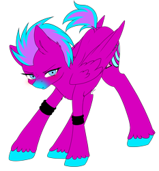 Size: 3268x3505 | Tagged: safe, artist:torihime, oc, oc only, oc:violet wingrazor, pegasus, pony, action pose, female, high res, mare, simple background, solo, transparent background