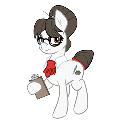 Size: 1500x1500 | Tagged: safe, artist:huffylime, writing desk, earth pony, pony, g4 mega collab, g4, clothes, female, mare, simple background, solo, transparent background