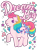 Size: 800x1050 | Tagged: safe, parasol (g1), earth pony, pony, g1, official, design, female, heart, lightning, mare, merchandise, music notes, shirt design, simple background, solo, stars, text, transparent background