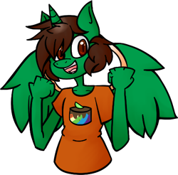 Size: 466x458 | Tagged: safe, artist:gumsharks, oc, oc only, oc:frost d. tart, alicorn, anthro, alicorn oc, clothes, cutie mark, cutie mark on clothes, horn, male, shirt, simple background, solo, transparent background, upper body, wings