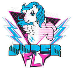 Size: 900x850 | Tagged: safe, firefly, pegasus, pony, g1, official, design, female, lightning, mare, merchandise, shirt design, simple background, solo, text, transparent background