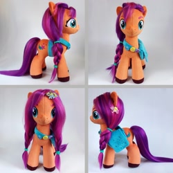 Size: 2048x2045 | Tagged: safe, artist:larsen toys, sunny starscout, earth pony, pony, g5, auction, female, high res, irl, mare, multiple views, photo, plushie, solo