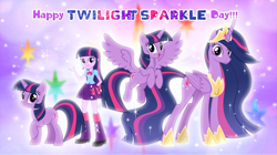 Size: 5360x3009 | Tagged: safe, artist:andoanimalia, twilight sparkle, alicorn, unicorn, equestria girls, g4, female, mare, older, older twilight, older twilight sparkle (alicorn), princess twilight 2.0, solo, twilight sparkle (alicorn), twilight sparkle day, unicorn twilight