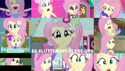 Size: 1280x721 | Tagged: safe, edit, edited screencap, editor:quoterific, screencap, fluttershy, rarity, a little birdie told me, costume conundrum, epic fails (equestria girls), eqg summertime shorts, equestria girls, equestria girls series, festival filters, fluttershy's butterflies, forgotten friendship, g4, i'm on a yacht, my little pony equestria girls, my little pony equestria girls: legend of everfree, my little pony equestria girls: rainbow rocks, pet project, so much more to me, the road less scheduled, the road less scheduled: fluttershy, spoiler:eqg series (season 2), chalkboard, close-up, clothes, costume conundrum: rarity, cute, duo, duo female, eyes closed, female, flutterpunk, fluttershy's butterflies: rainbow dash, geode of fauna, hairpin, jewelry, magical geodes, make my day, necklace, open mouth, rarity's bedroom (equestria girls), scared, screaming, shyabetes, smiling, solo focus, swimsuit