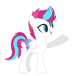 Size: 3400x3400 | Tagged: safe, artist:ponkus, zipp storm, pegasus, pony, g4, g5, cute, female, g5 to g4, high res, mare, open mouth, simple background, solo, transparent background