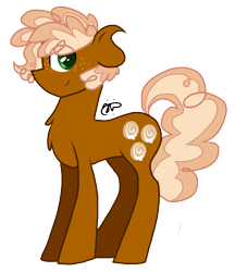 Size: 900x1044 | Tagged: safe, artist:gallantserver, oc, oc only, oc:cocoa puff, earth pony, pony, male, offspring, parent:cheese sandwich, parent:pinkie pie, parents:cheesepie, simple background, solo, stallion, transparent background