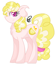 Size: 900x1044 | Tagged: safe, artist:gallantserver, oc, oc only, oc:lemon meringue, earth pony, pony, female, mare, offspring, parent:cheese sandwich, parent:pinkie pie, parents:cheesepie, simple background, solo, transparent background