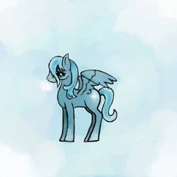 Size: 500x500 | Tagged: safe, artist:mdragonflame, oc, oc only, pegasus, pony, eyelashes, female, mare, pegasus oc, solo, wings