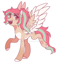 Size: 1024x1114 | Tagged: safe, artist:lynesssan, oc, oc only, oc:toranja, pegasus, pony, female, mare, pale belly, simple background, solo