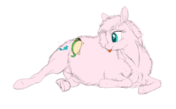 Size: 4096x2528 | Tagged: safe, artist:xleadmarex, derpibooru exclusive, oc, oc:fluffle puff, pony, duo, food, lying down, simple background, taco, tongue out, white background