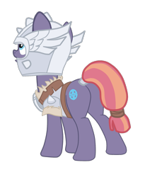 Size: 1508x1842 | Tagged: safe, artist:gmaplay, sun cross, earth pony, pony, g4, butt, female, guardsmare, helmet, mare, mighty helm, plot, royal guard, simple background, solo, transparent background