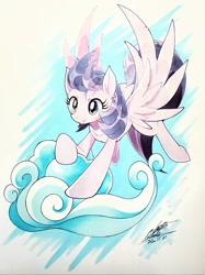 Size: 1535x2048 | Tagged: safe, artist:025aki, clear skies, pegasus, pony, g4, female, mare, solo
