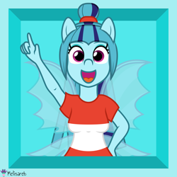 Size: 4000x4000 | Tagged: safe, artist:melisareb, part of a set, sonata dusk, equestria girls, g4, .svg available, absurd resolution, crossover, female, fin wings, ponytail, pun, rhythm heaven, solo, the dazzles, vector, visual pun, wings