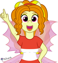 Size: 4000x4302 | Tagged: safe, alternate version, artist:melisareb, part of a set, adagio dazzle, equestria girls, g4, .svg available, absurd resolution, crossover, female, fin wings, pun, rhythm heaven, simple background, solo, the dazzles, transparent background, vector, visual pun, wings