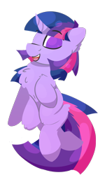 Size: 1200x2000 | Tagged: safe, artist:rhythmpixel, twilight sparkle, pony, unicorn, g4, chest fluff, female, lineless, mare, simple background, solo, transparent background