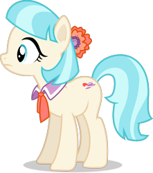 Size: 2652x2999 | Tagged: safe, artist:frownfactory, coco pommel, earth pony, pony, g4, rarity takes manehattan, female, high res, mare, simple background, solo, transparent background, vector
