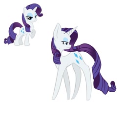 Size: 640x640 | Tagged: safe, artist:scribbleymewzaque, part of a set, rarity, pony, unicorn, g4, female, mare, simple background, solo, turned head, white background