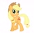 Size: 1080x1079 | Tagged: safe, applejack, earth pony, pony, g4, simple background, solo, white background