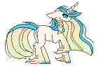 Size: 140x94 | Tagged: safe, artist:inspiredpixels, oc, oc only, pony, unicorn, animated, colored hooves, gif, pixel art, simple background, solo, transparent background, unshorn fetlocks