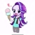 Size: 2051x2047 | Tagged: safe, artist:glitterrrrr, starlight glimmer, human, equestria girls, equestria girls specials, g4, my little pony equestria girls: mirror magic, beanie, clothes, drool, floating heart, food, forehead, hat, heart, high res, ice cream, open mouth, simple background, solo, white background