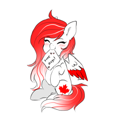 Size: 5694x5753 | Tagged: safe, artist:torihime, oc, oc only, oc:making amends, pegasus, pony, colored wings, commission, cute, eyes closed, free hugs, mouth hold, ocbetes, simple background, solo, transparent background, two toned wings, wings, ych result