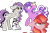 Size: 1600x1040 | Tagged: safe, artist:gallantserver, screwball, oc, oc:iridescence, hybrid, pony, unicorn, g4, female, interspecies offspring, mare, offspring, parent:discord, parent:twilight sparkle, parents:discolight, simple background, transparent background