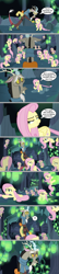 Size: 1143x5298 | Tagged: safe, artist:silverbuller, edit, edited screencap, screencap, discord, fluttershy, draconequus, pegasus, pony, g4, to where and back again, clone, comic, crying, disguise, disguised changeling, female, implied discoshy, implied shipping, implied straight, lucky bastard, male, multeity, screencap comic, so much flutter, speech bubble