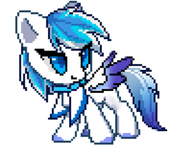 Size: 1005x854 | Tagged: artist needed, source needed, safe, oc, oc only, oc:canicula, pegasus, pony, pixel art, simple background, solo, white background