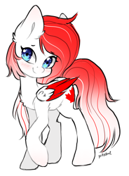 Size: 3552x4831 | Tagged: safe, artist:torihime, oc, oc only, oc:making amends, pegasus, pony, colored wings, commission, female, mare, signature, simple background, solo, transparent background, two toned wings, wings, ych result