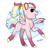 Size: 1240x1227 | Tagged: safe, artist:moccabliss, oc, oc only, oc:plumeria, pegasus, pony, female, mare, offspring, parent:quibble pants, parent:rainbow dash, parents:quibbledash, solo