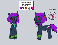 Size: 1300x1002 | Tagged: safe, artist:ask-luciavampire, oc, pegasus, pony, ask ponys gamer club, tumblr