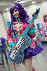 Size: 1365x2048 | Tagged: safe, artist:mieucosplay, rarity, human, bronycon, bronycon 2017, equestria girls, friendship through the ages, g4, ancient wonderbolts uniform, clothes, cosplay, costume, irl, irl human, photo, sgt. rarity