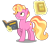 Size: 1024x905 | Tagged: safe, artist:nebula-flare, luster dawn, pony, unicorn, g4, my little pony: friendship is magic, the last problem, book, female to male, glowing horn, horn, looking up, magic, magic aura, male, rule 63, shining sunset, simple background, smiling, solo, transparent background, vector