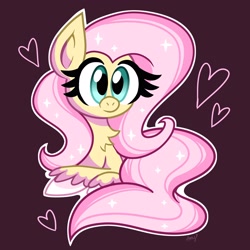 Size: 3000x3000 | Tagged: safe, artist:amycakes05, fluttershy, pegasus, pony, g4, cute, daaaaaaaaaaaw, female, heart, high res, mare, shyabetes, simple background, smiling, solo