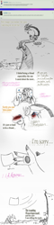 Size: 859x3569 | Tagged: safe, artist:chibi-n92, discord, draconequus, g4, ask, comic, dialogue, lineart, male