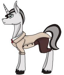 Size: 1280x1496 | Tagged: safe, artist:agdapl, pony, unicorn, clothes, crossover, glasses, horn, male, medic, medic (tf2), ponified, simple background, solo, species swap, stallion, team fortress 2, transparent background, unshorn fetlocks