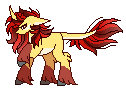 Size: 126x91 | Tagged: safe, artist:inspiredpixels, oc, oc only, pony, animated, clothes, curved horn, floppy ears, gif, horn, leonine tail, pale belly, pixel art, raised hoof, simple background, socks, solo, transparent background, unshorn fetlocks