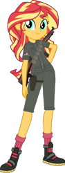 Size: 548x1458 | Tagged: safe, artist:edy_january, edit, vector edit, sunset shimmer, equestria girls, g4, american soldiers, call of duty, gun, handgun, m1911, m1911a1, m1a1 thomson, marine, marines, pistol, solo, submachinegun, thomson gun, u.s marines, vector, weapon, world war ii