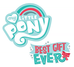 Size: 1316x1182 | Tagged: safe, a perfectly pinkie present, g4, my little pony best gift ever, official, my little pony logo, no pony, simple background, text, white background