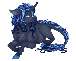 Size: 3063x2438 | Tagged: safe, artist:gigason, oc, oc only, oc:glory strike, pony, unicorn, female, high res, lying down, magical gay spawn, mare, offspring, parent:king sombra, parent:shining armor, parents:shiningsombra, prone, scar, simple background, solo, transparent background