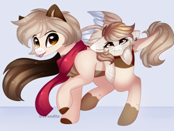 Size: 3324x2500 | Tagged: safe, artist:2pandita, oc, oc only, pegasus, pony, clothes, female, high res, mare, scarf