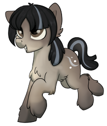 Size: 1858x2169 | Tagged: safe, artist:dumbwoofer, oc, oc only, oc:cold shoulder, earth pony, pony, yakutian horse, earth pony oc, female, mare, simple background, smiling, snow mare, solo, transparent background, trotting