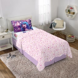 Size: 1500x1500 | Tagged: safe, izzy moonbow, pipp petals, pegasus, pony, unicorn, g5, official, bed, bedsheets, blanket, female, mare, merchandise, pillow