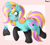 Size: 4000x3600 | Tagged: oc name needed, safe, artist:ziemniax, oc, oc only, pony, unicorn, black underwear, blushing, clothes, cute, drawthread, female, frilly underwear, heart, heart print underwear, horn, looking back, magic, mare, one eye closed, panties, simple background, socks, solo, stockings, thigh highs, underwear, wink